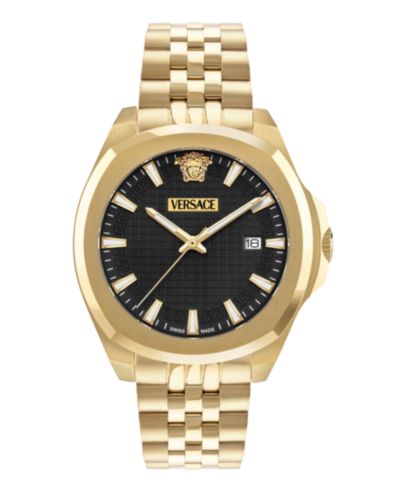 Часы Versace Men's Luxury IP Yellow Gold Stainless Steel 42mm