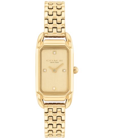 COACH Женские наручные часы Cadie Gold Tone Stainless Steel, 17.5mm