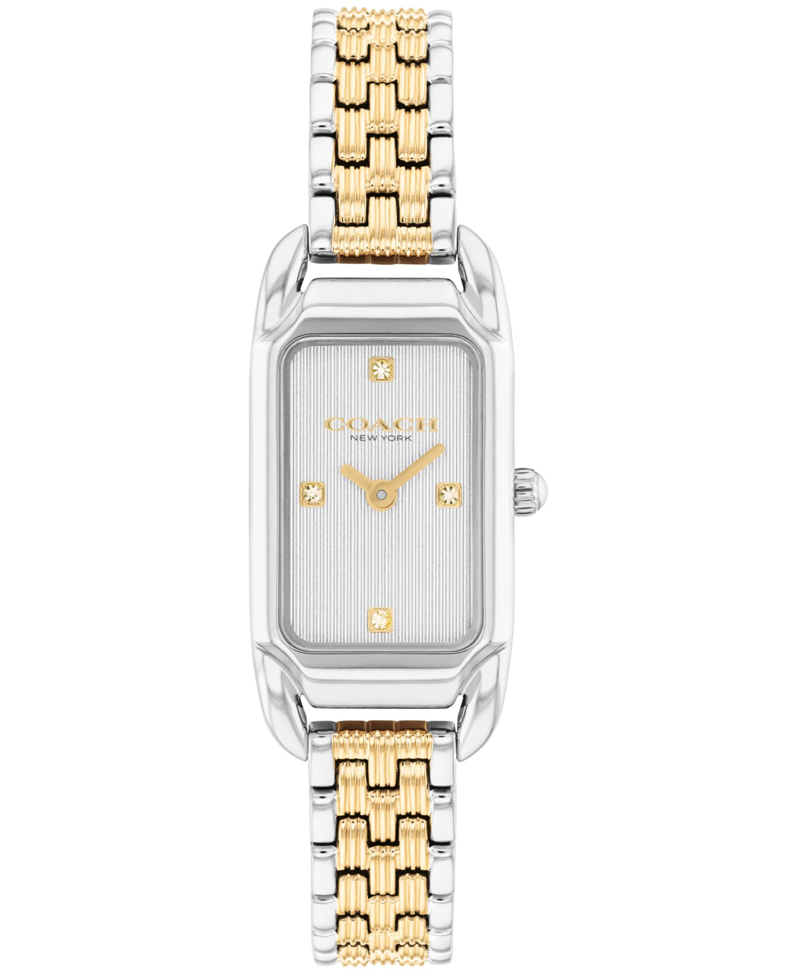 COACH Women's Cadie Two Tone Stainless Steel Bracelet Watch, 17.5mm