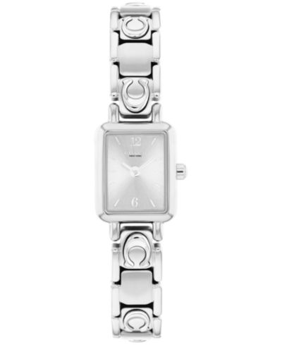Женские часы COACH Mara Silver Tone Stainless Steel Bracelet Watch 15.5mm