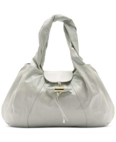 Декоративная сумка хобо Arezzo Rita Extra-Large с застежкой на кнопке и кисточкой