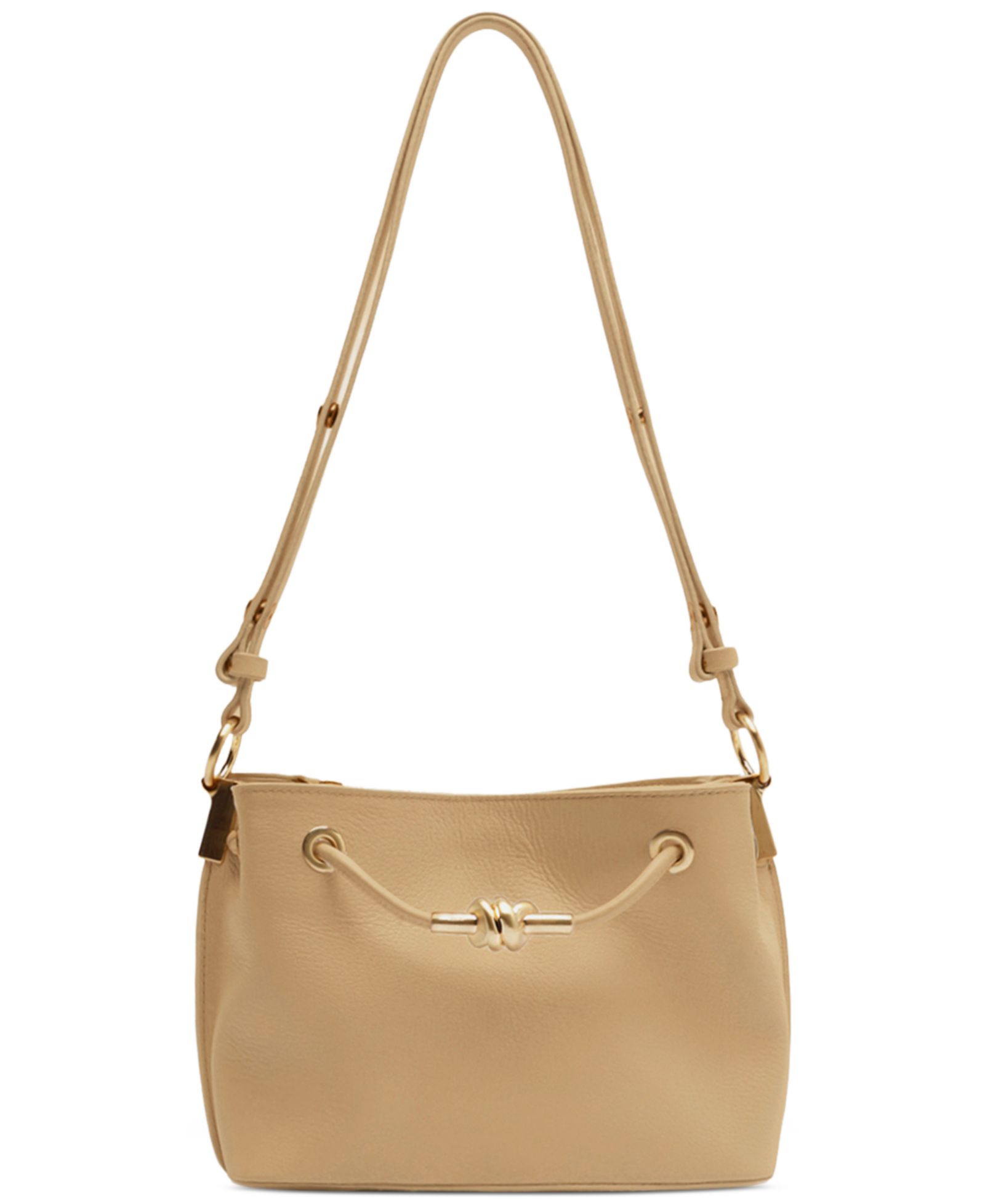Arezzo Daphne Small Gold-Tone Knot and Eyelets Crossbody Handbag