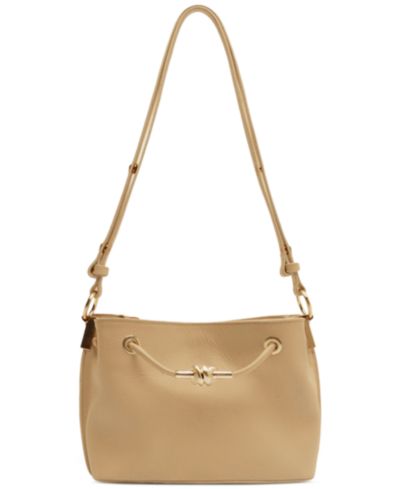 Arezzo Daphne Small Gold-Tone Knot and Eyelets Crossbody Handbag
