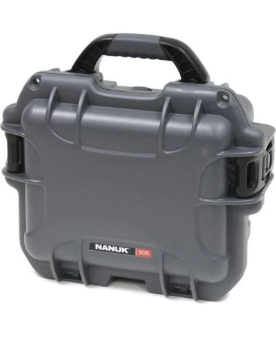 Водонепроницаемый защитный кейс Nanuk Small Series 905 Lightweight NK-7 из смолы с пенопластом для камеры или бинокля, Graphite