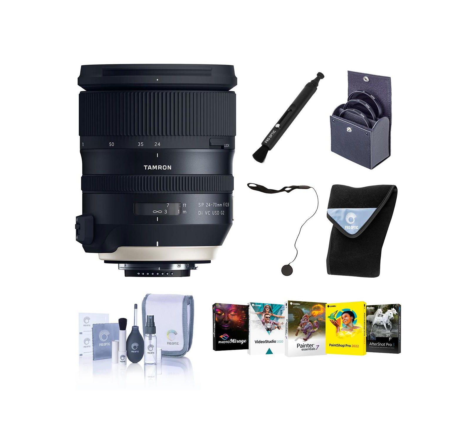 Tamron SP 24-70mm F/2.8 Di VC USD G2 5-Stop Image Stabilization Lens for Nikon F Mount