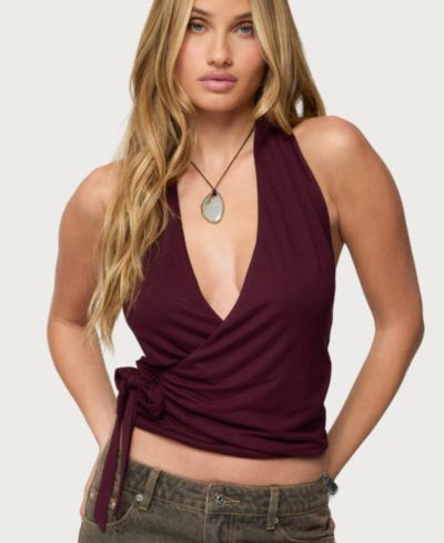 Женский топ Edikted Addana Wrapped Halter
