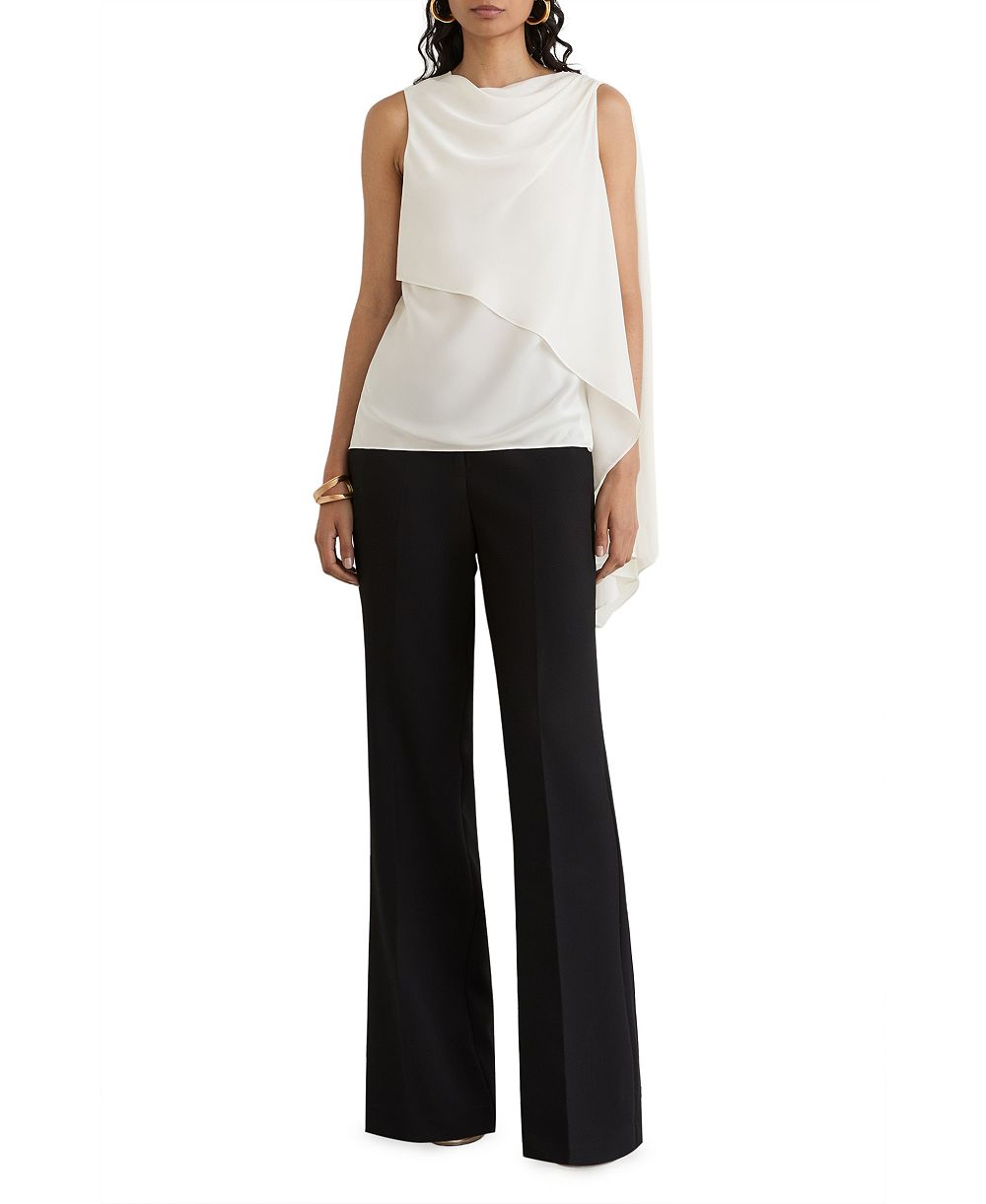 Женский топ REISS Nyra Sleeveless High-Cowl Neck Draped Silk-Blend