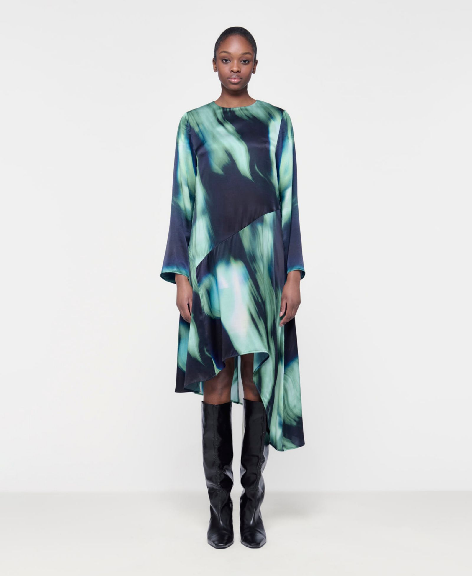 Женское платье Leem Printed Paneled