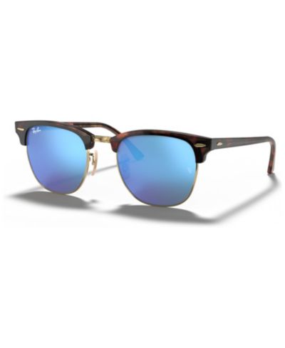 Ray-Ban Унисекс солнцезащитные очки, RB3016 CLUBMASTER MINERAL FLASH LENSES