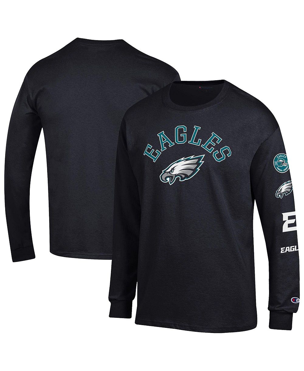 Champion Мужская черная футболка с логотипом Philadelphia Eagles