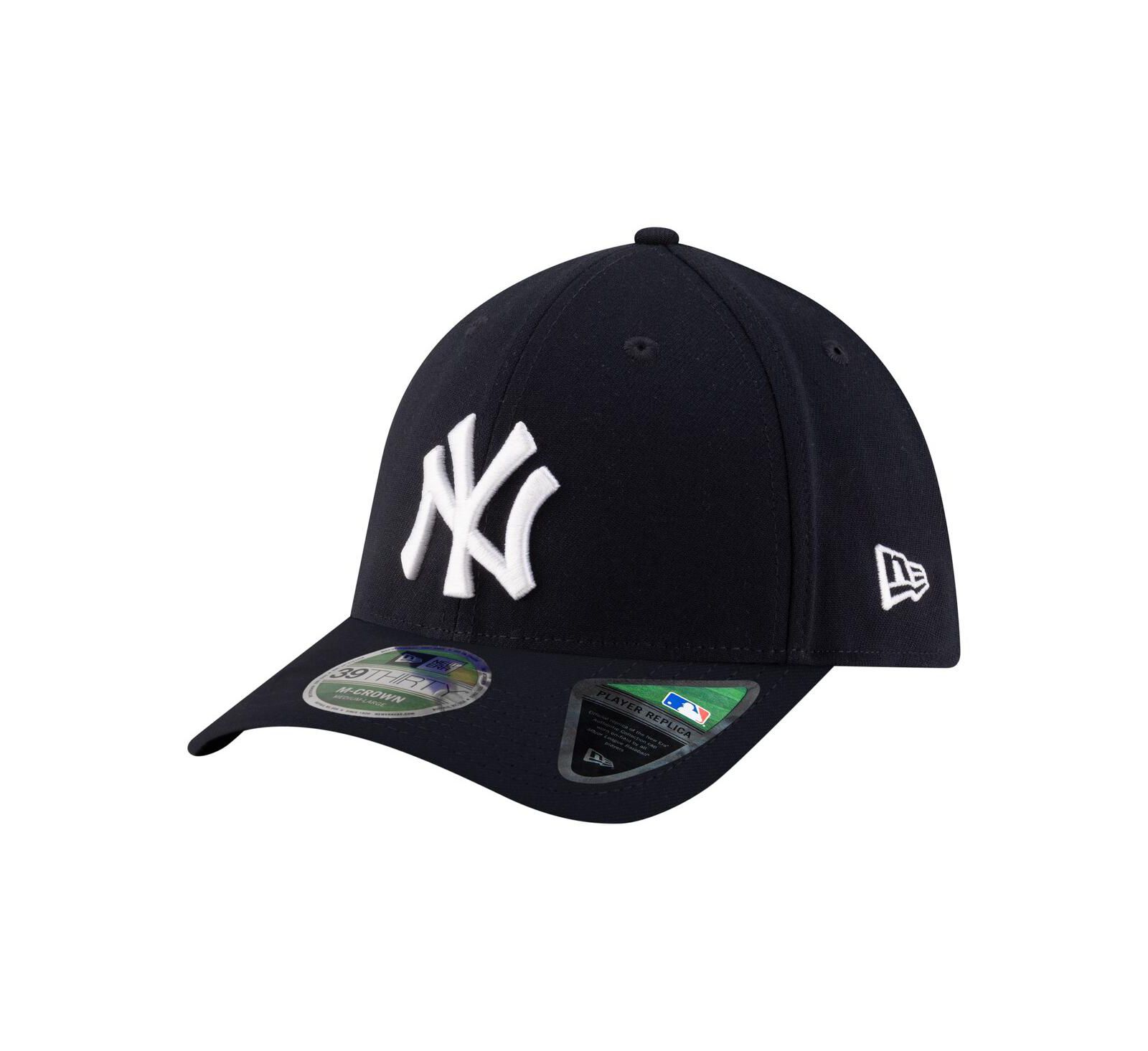 Мужская кепка New Era New York Yankees Player Replica 39THIRTY M-Crown Flex темно-синяя