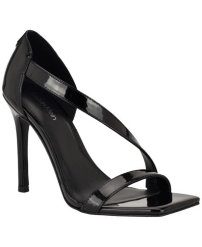 Calvin Klein Women's Tracy Asymmetrical Strap High Stiletto Dress Sandals