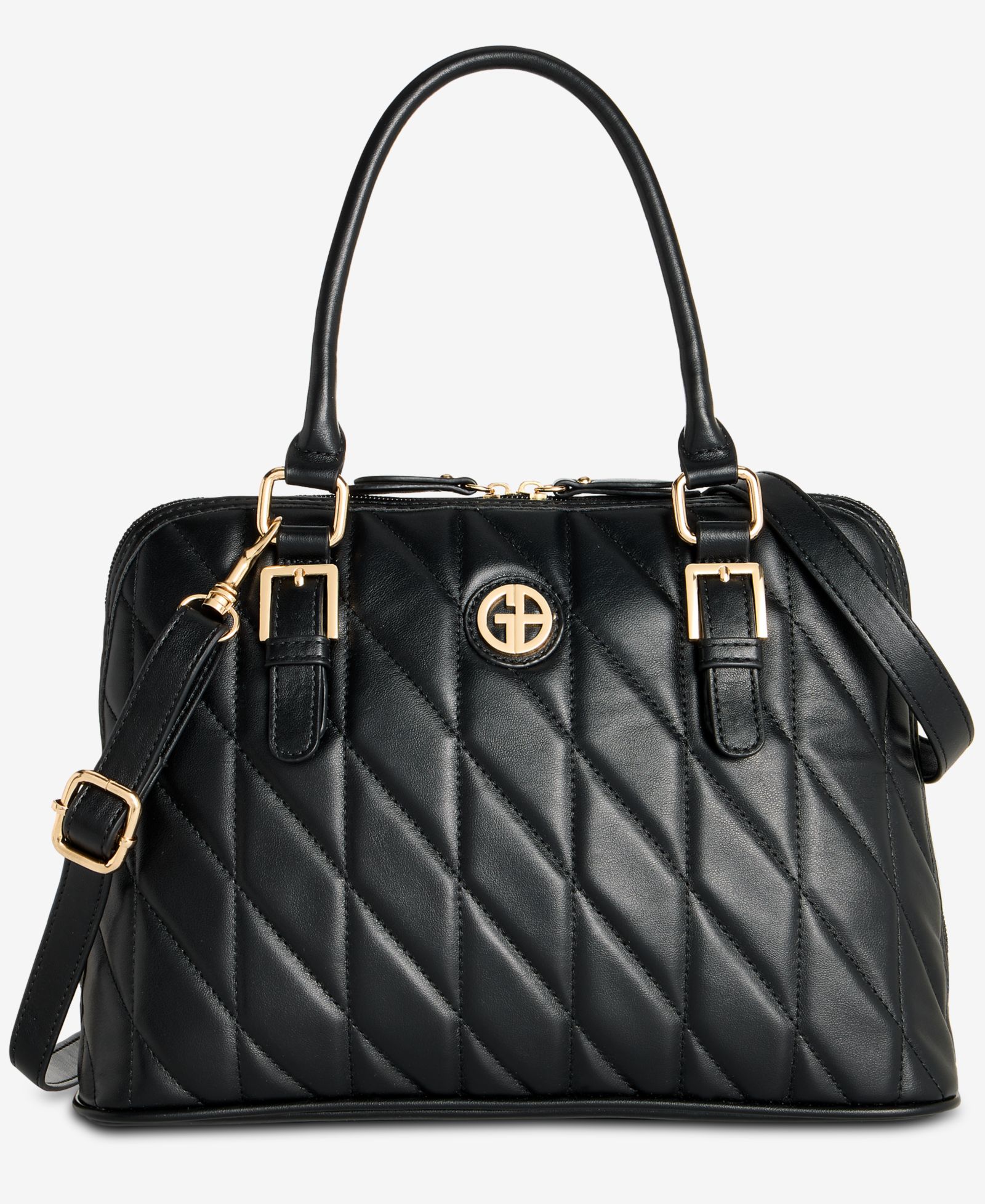 Giani Bernini Quilted Dome Satchel, Exclusively at Macy's