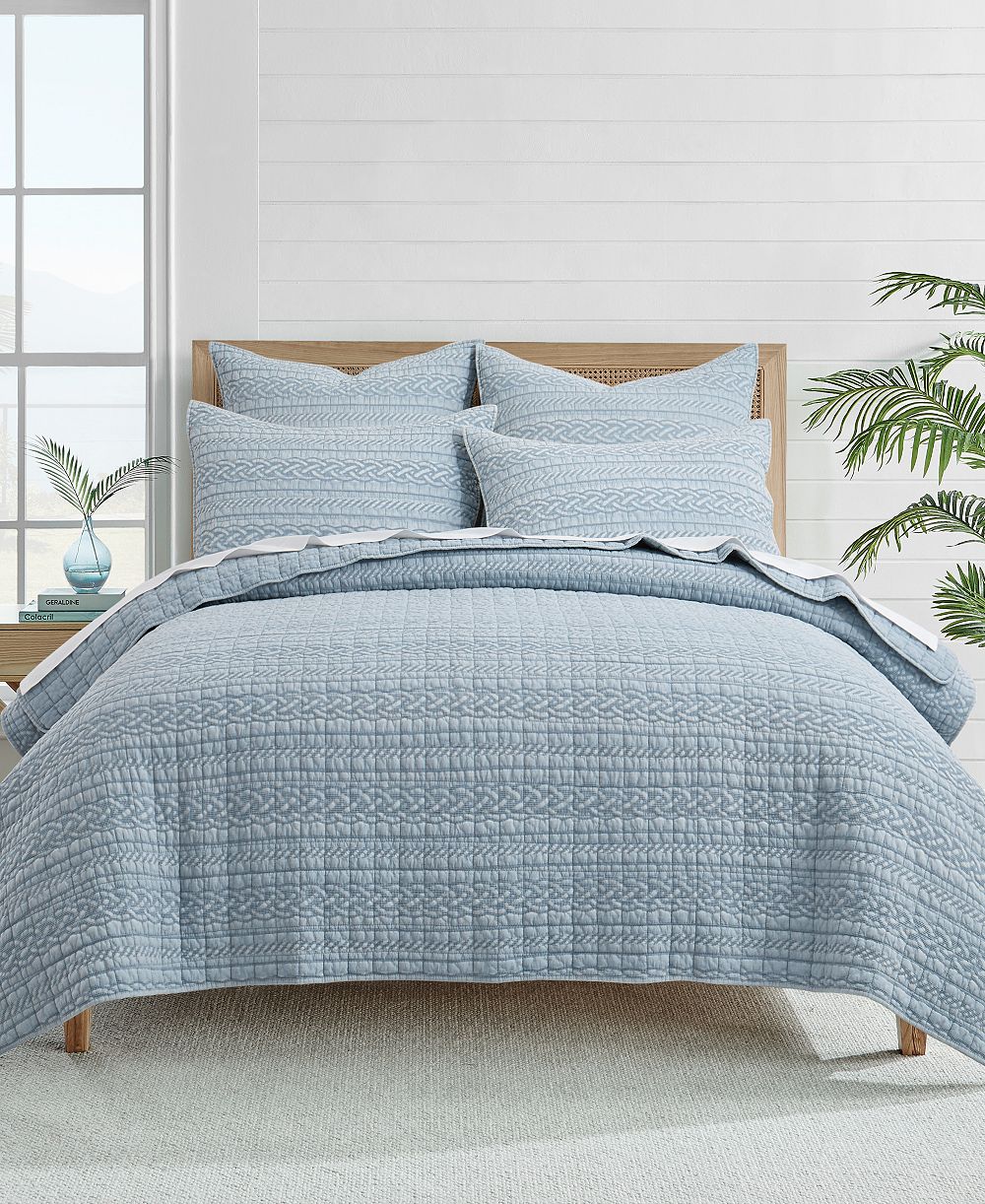 Levtex Home комплект из 2 предметов стеганого одеяла Trintton с текстурным узором, размер Twin