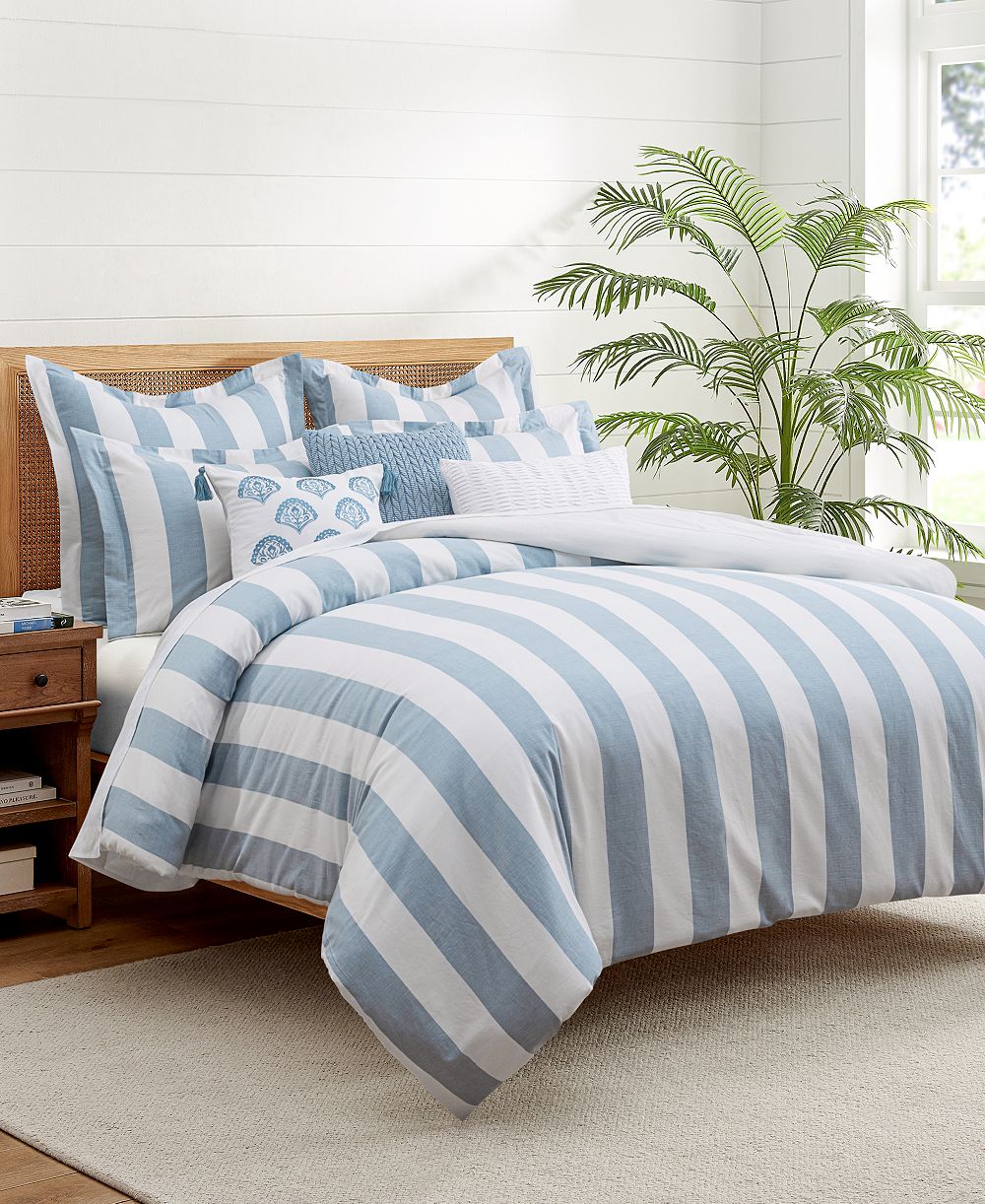 Levtex Home Cabana Woven Stripe Reversible 3-Pc. Comforter Set, Full/Queen