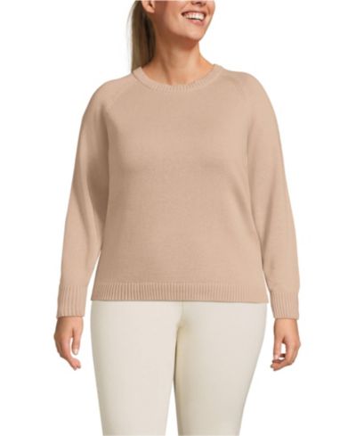 Свитер Lands' End Plus Size Drifter Raglan Crew