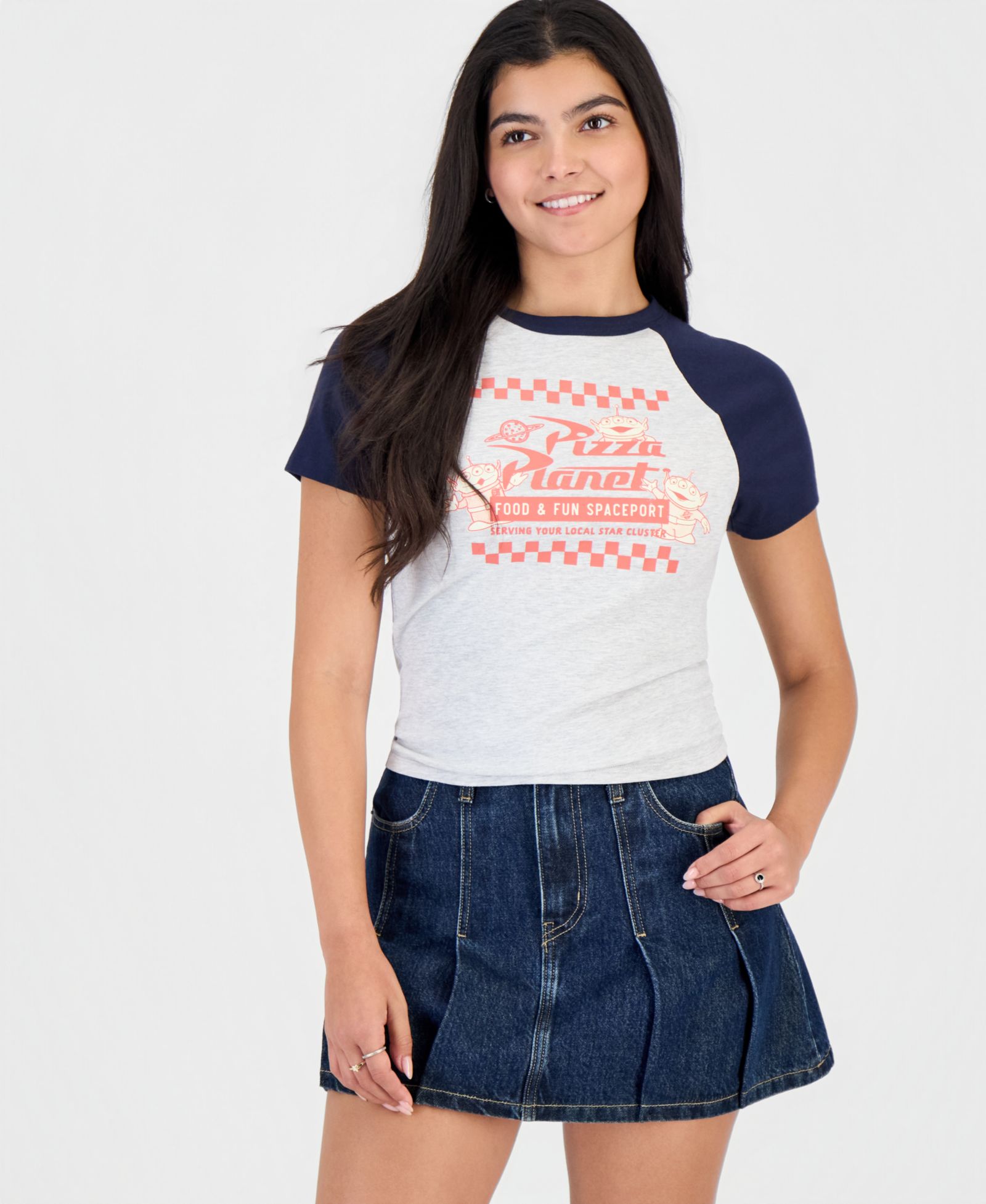 Disney Juniors' Pizza Planet Ringer T-Shirt