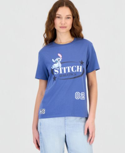 Disney Juniors' Stitch Athletics Graphic Print T-Shirt