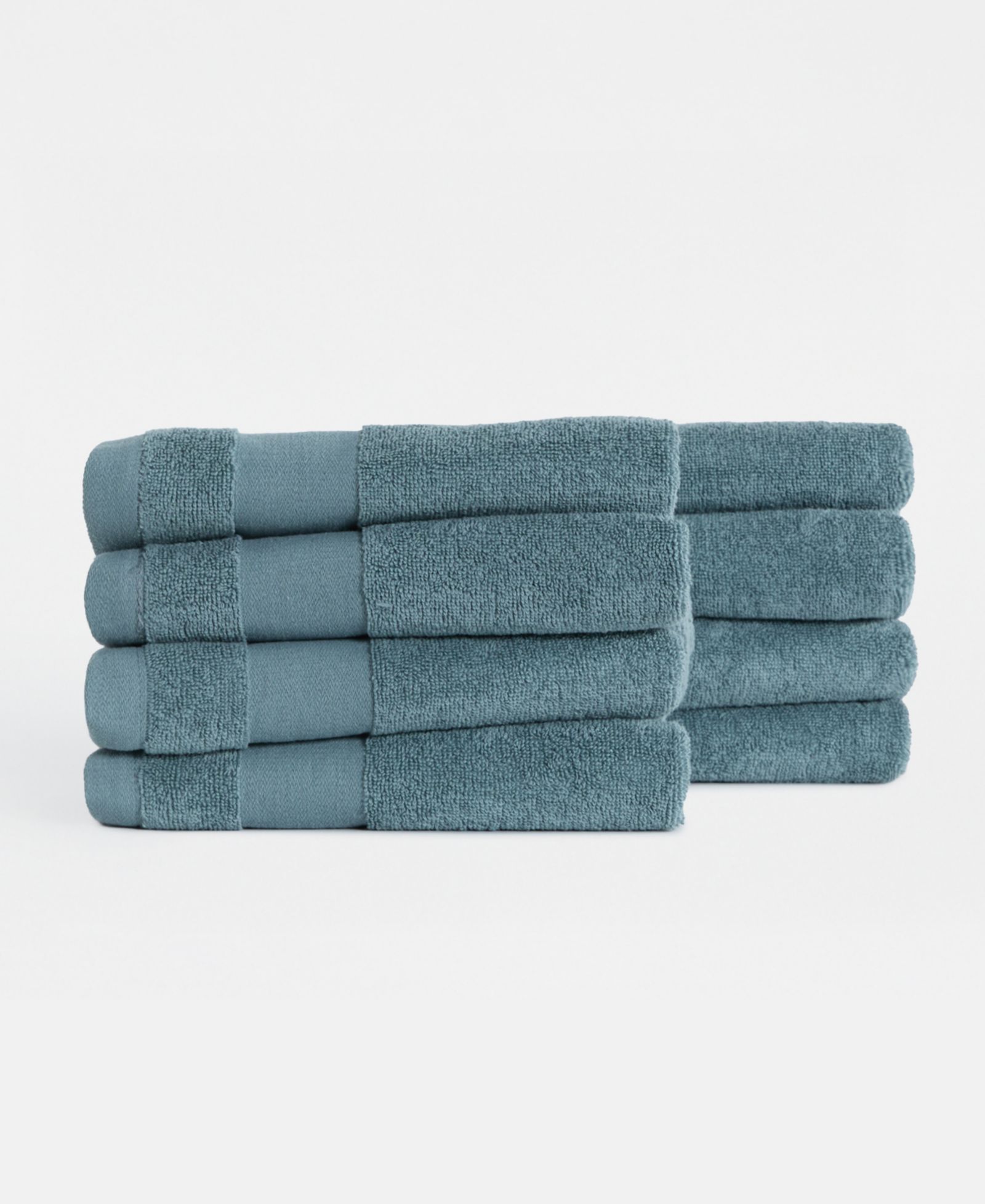 ienjoy Home 8-Piece Cotton Hand Towel Set, 16" x 28"