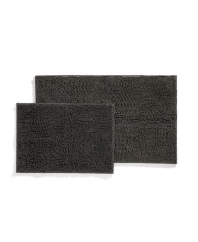 ienjoy Home Soft Absorbent Chenille 2-Piece Bath Mat Set