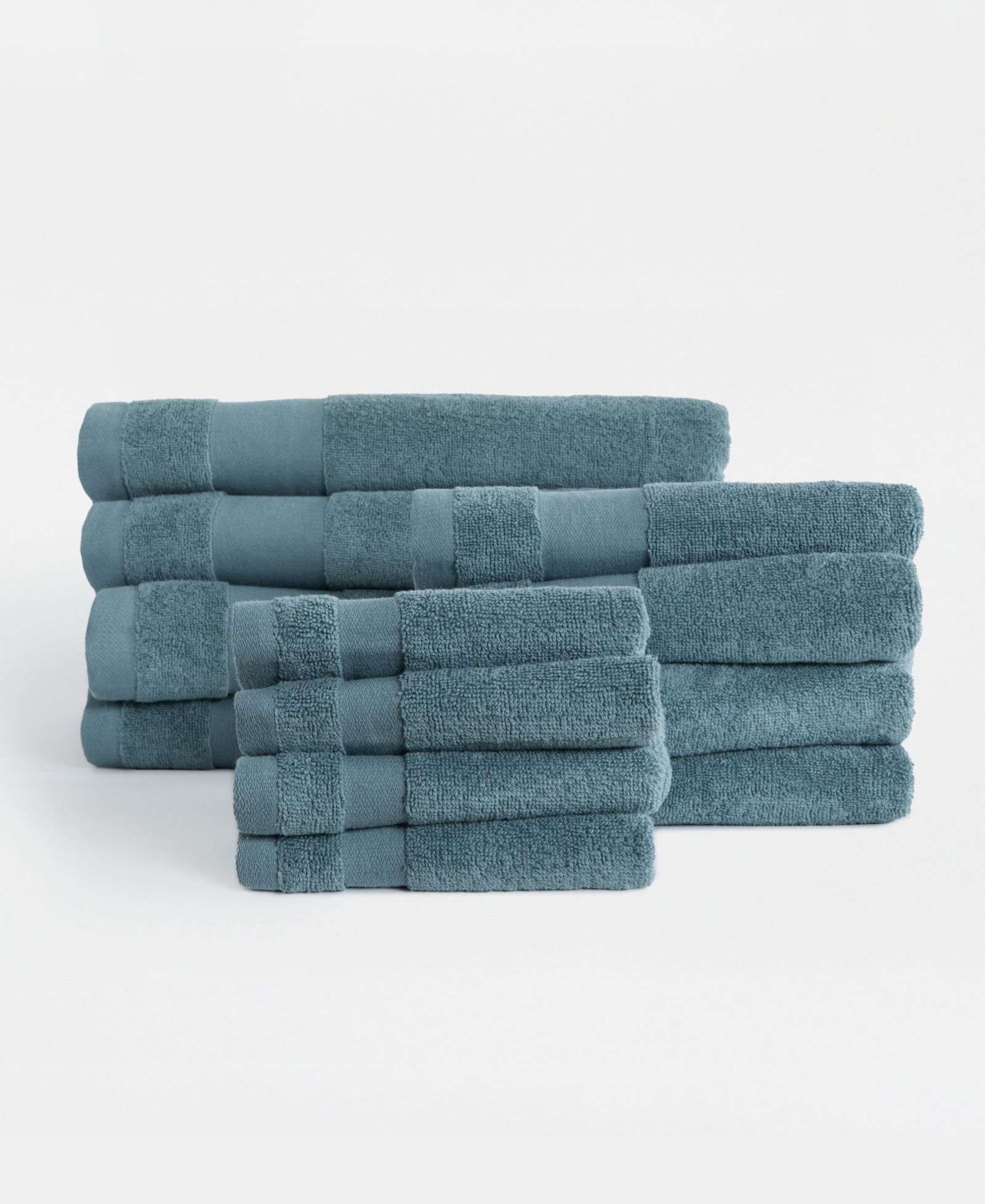 ienjoy Home 12-Piece Cotton Bath Towel Set