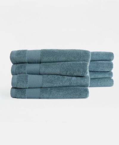 ienjoy Home 8-Piece Plush Cotton Bath Towel Set, 54" x 30"