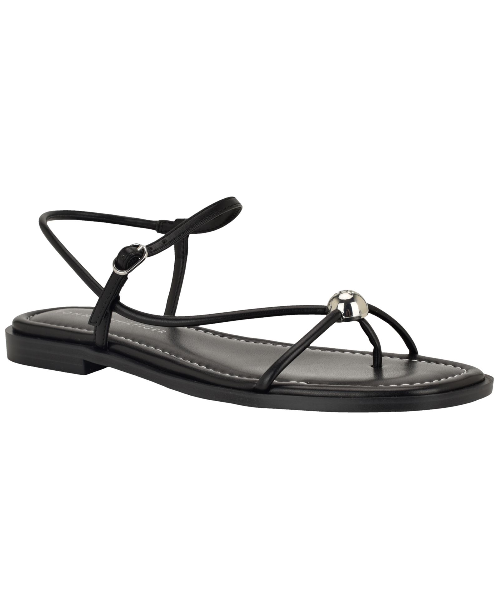 Tommy Hilfiger Women's Taras Strappy Ornamented Flat Sandal