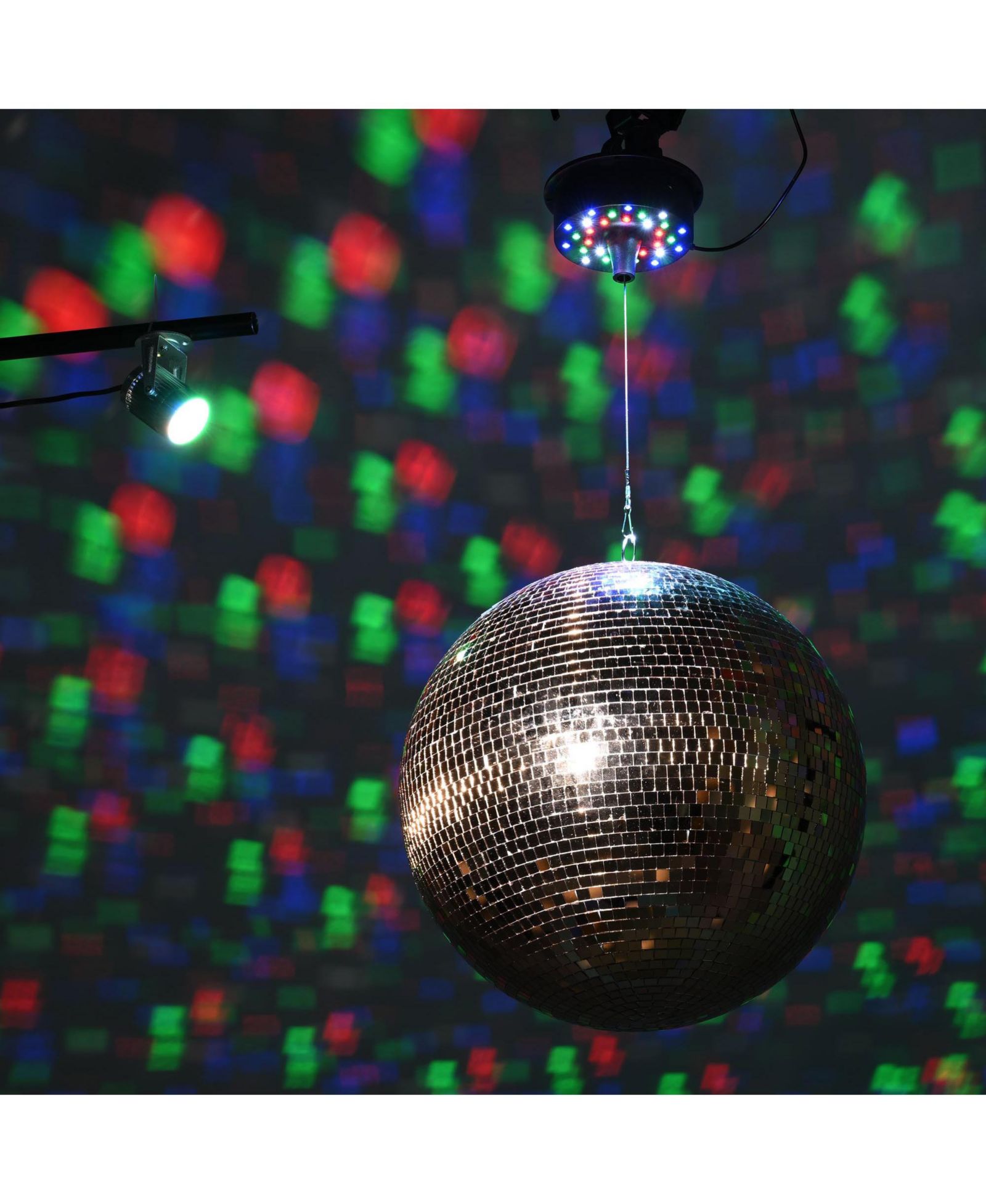 Yescom комплект вращающегося RGB прожектора Disco Mirror Ball для вечеринок и клубов