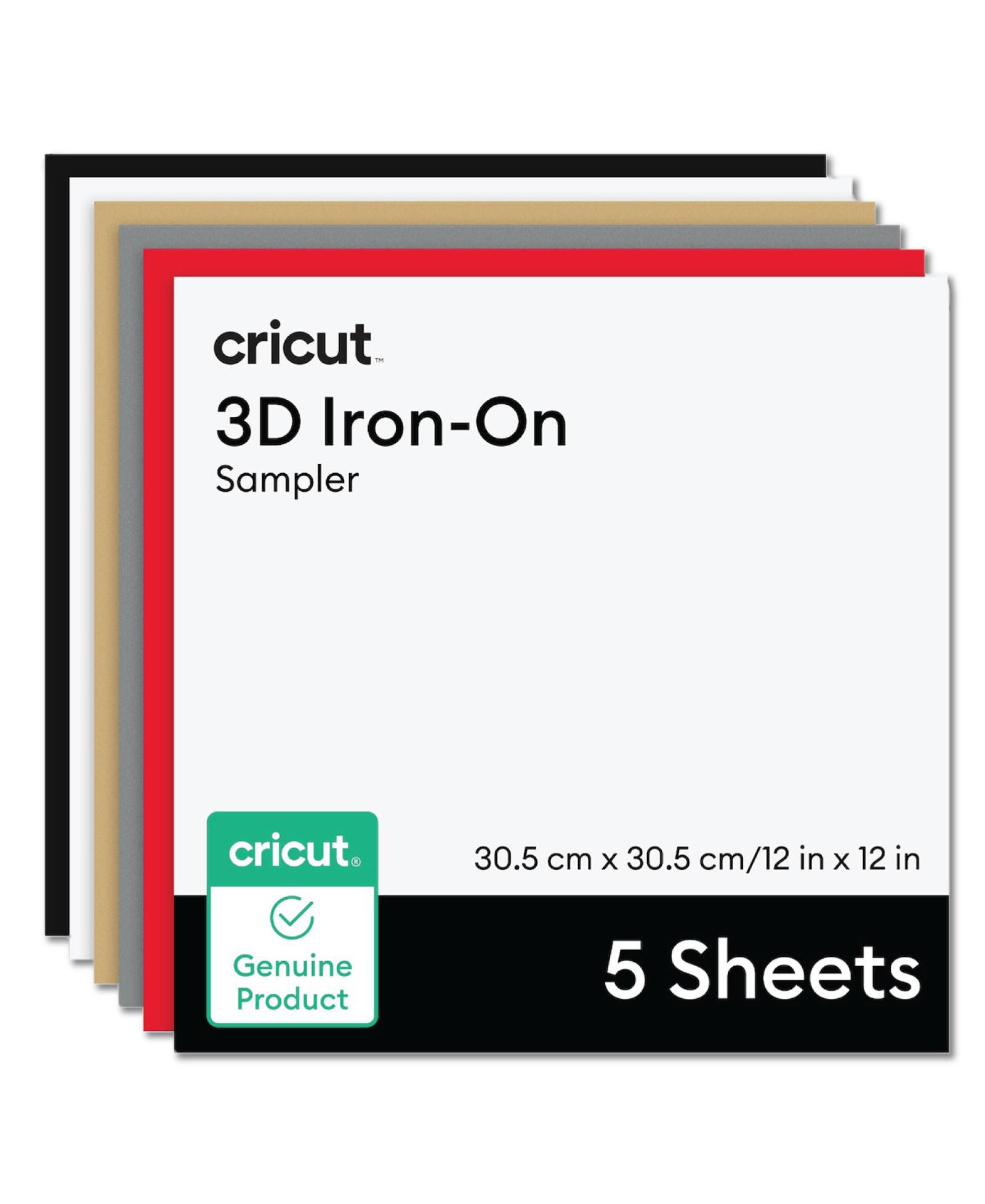 Набор Cricut 3D Iron-On, Bold Sampler 12 in x 12 in (5 шт.)