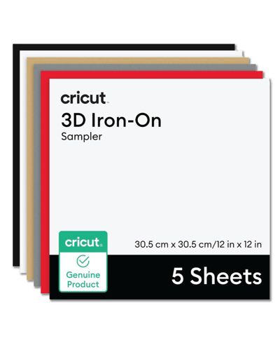 Набор Cricut 3D Iron-On, Bold Sampler 12 in x 12 in (5 шт.)
