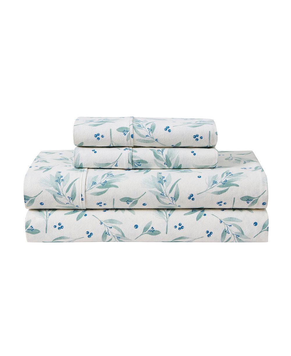 Hallmark Brushed Cotton Flannel 4-Pc. Sheet Set, Queen