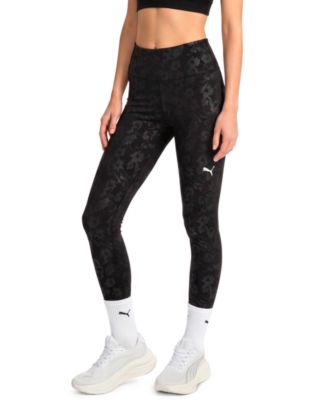Puma леггинсы женские TAD Essential Fast с высоким поясом длиной 7/8 в цветочный принт
