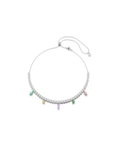Многоцветное колье Ariana Grande x Swarovski® Rhodium Plated Tennis