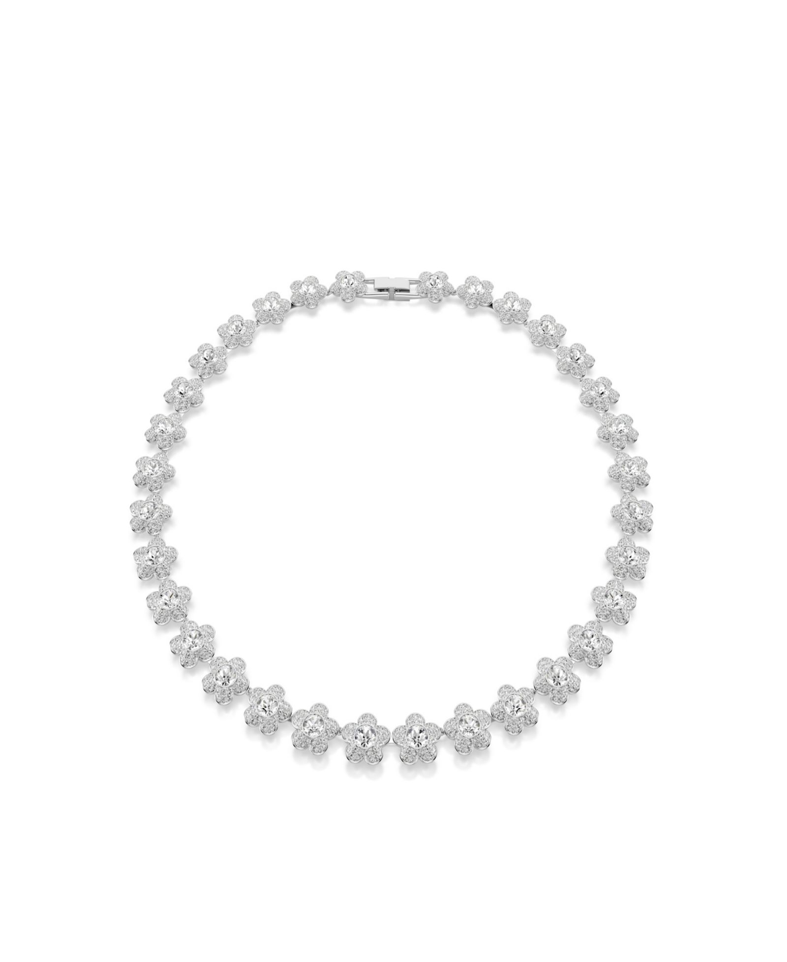 Ожерелье Ariana Grande Swarovski® с круглым цветком, родированное, с покрытием Rhodium