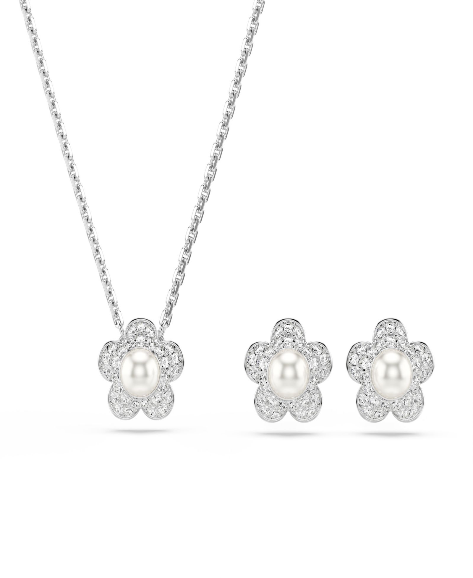Набор ожерелье и серьги Ariana Grande x Swarovski Rhodium Plated