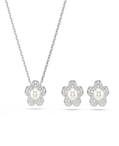 Набор ожерелье и серьги Ariana Grande x Swarovski Rhodium Plated