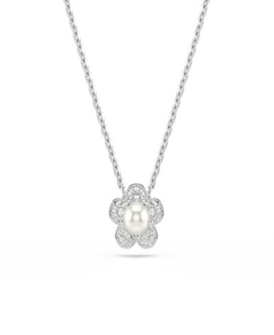 Подвеска-кулон Ariana Grande x Swarovski® Rhodium Plated Mother of Pearl Flower