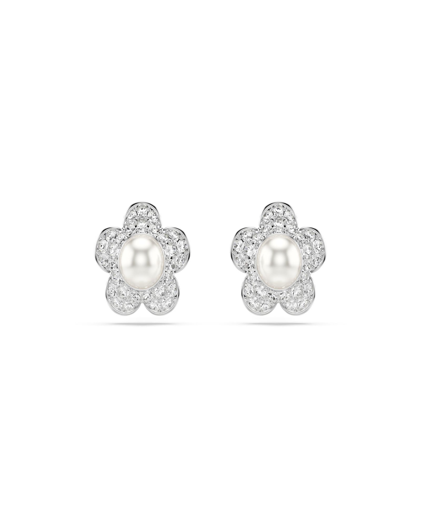 Серьги-гвоздики Ariana Grande x Swarovski® Rhodium Plated Mother of Pearl Flower