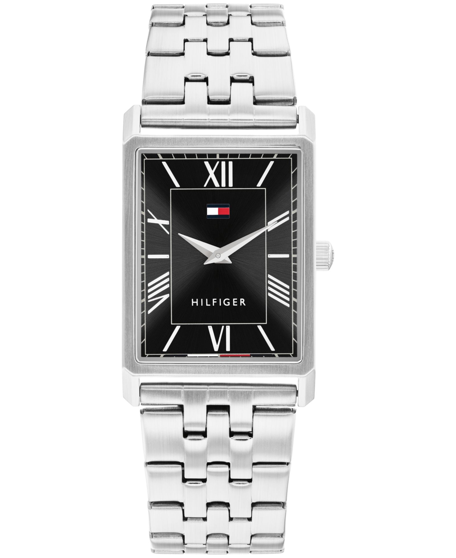 Мужские наручные часы Tommy Hilfiger Quartz Silver Tone Stainless Steel Bracelet, 25.5 mm