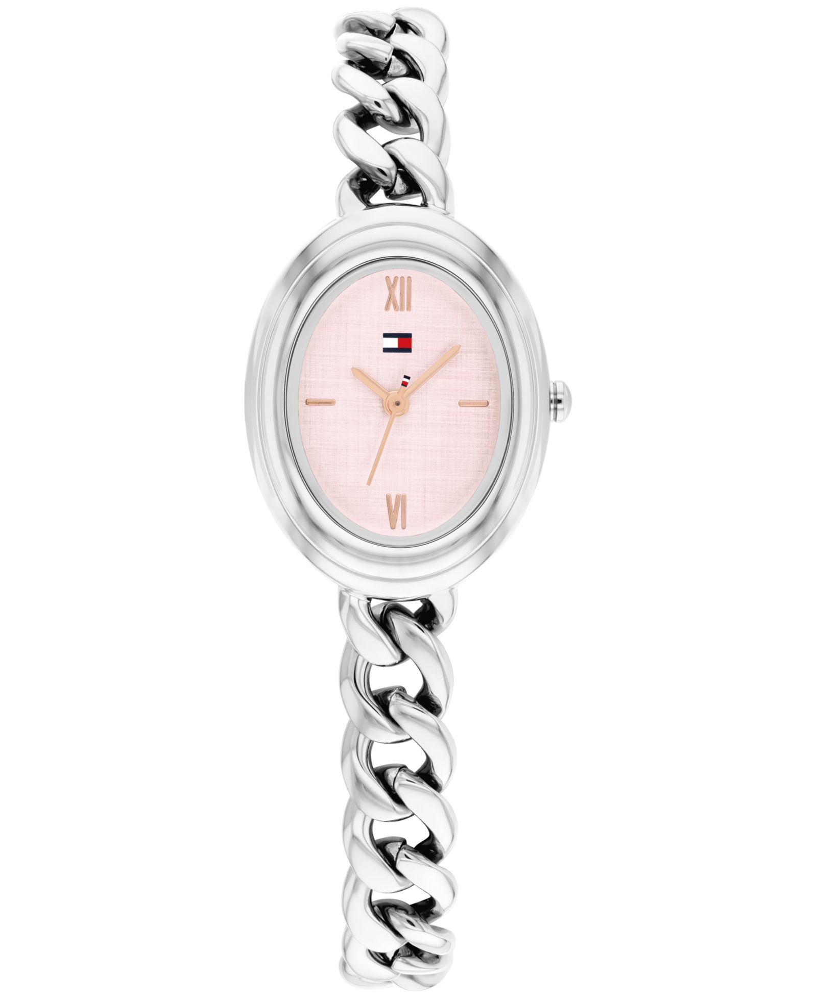 Часы Tommy Hilfiger Women's Quartz Silver Tone Stainless Steel Chain Bracelet, 21.5mm