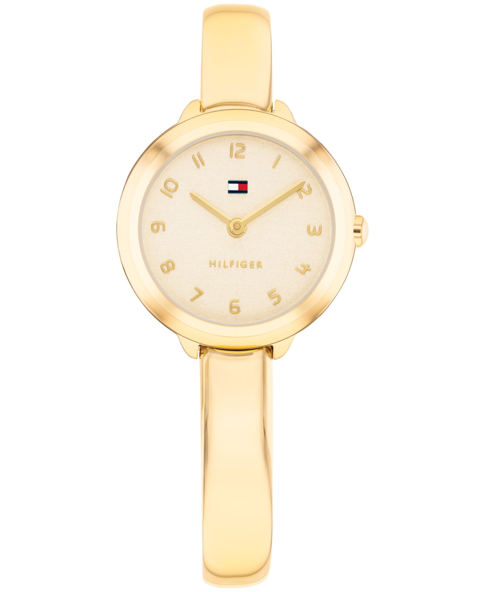 Часы Tommy Hilfiger Women's Quartz Gold Tone Stainless Steel Bangle Bracelet, 26mm