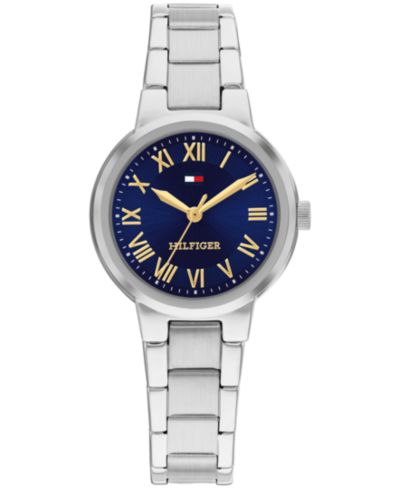 Tommy Hilfiger Женские кварцевые часы, серебристый stainless steel, 28mm