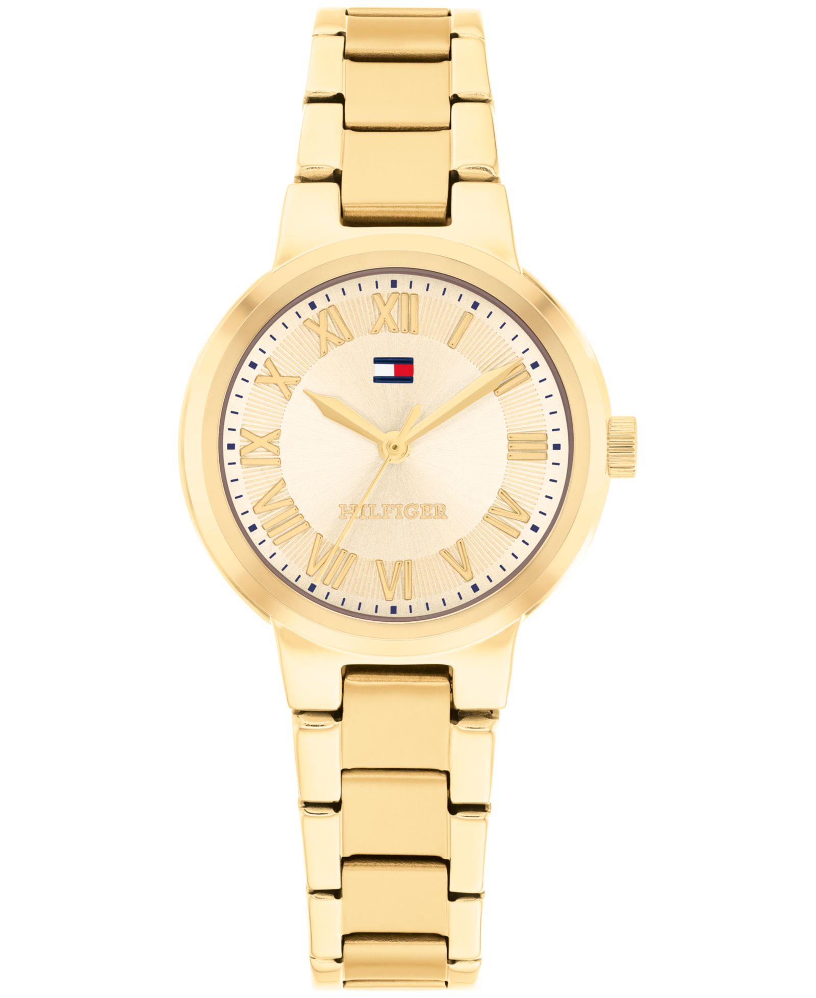 Tommy Hilfiger Women's Quartz Gold Tone Stainless Steel Bracelet Watch, 28mm