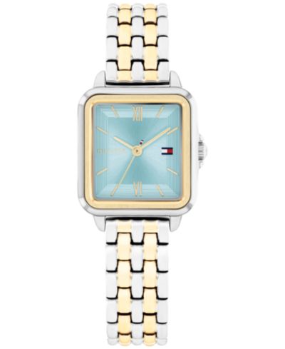 Женские кварцевые часы Tommy Hilfiger двухцветные из нержавеющей стали, 22.5mm