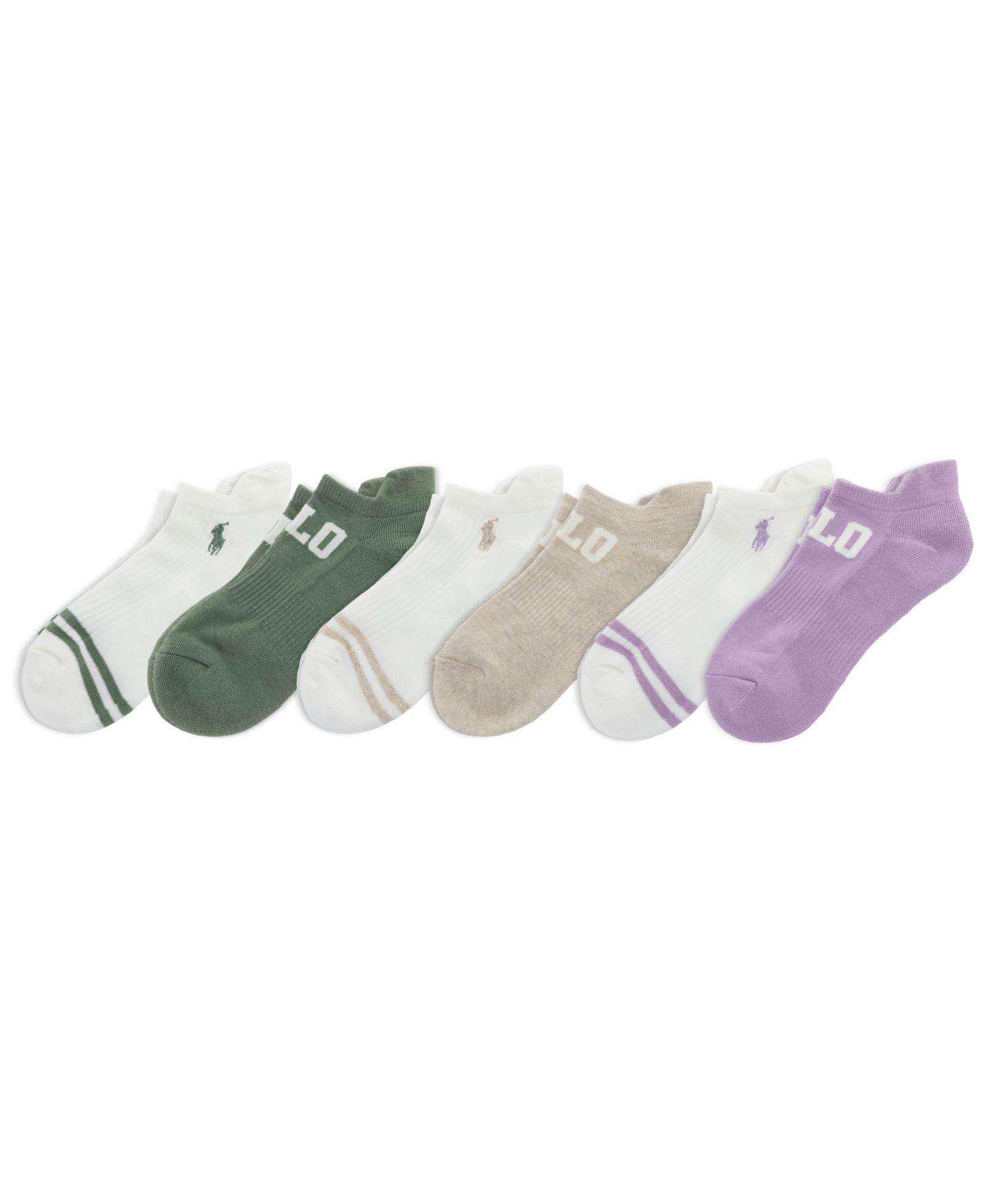 Polo Ralph Lauren Women's Polo Low Cut Socks, 6-Pack
