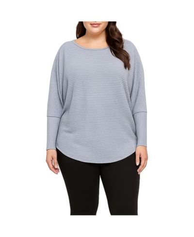 Standards & Practices Plus Size Dolman Sleeve Rib Top