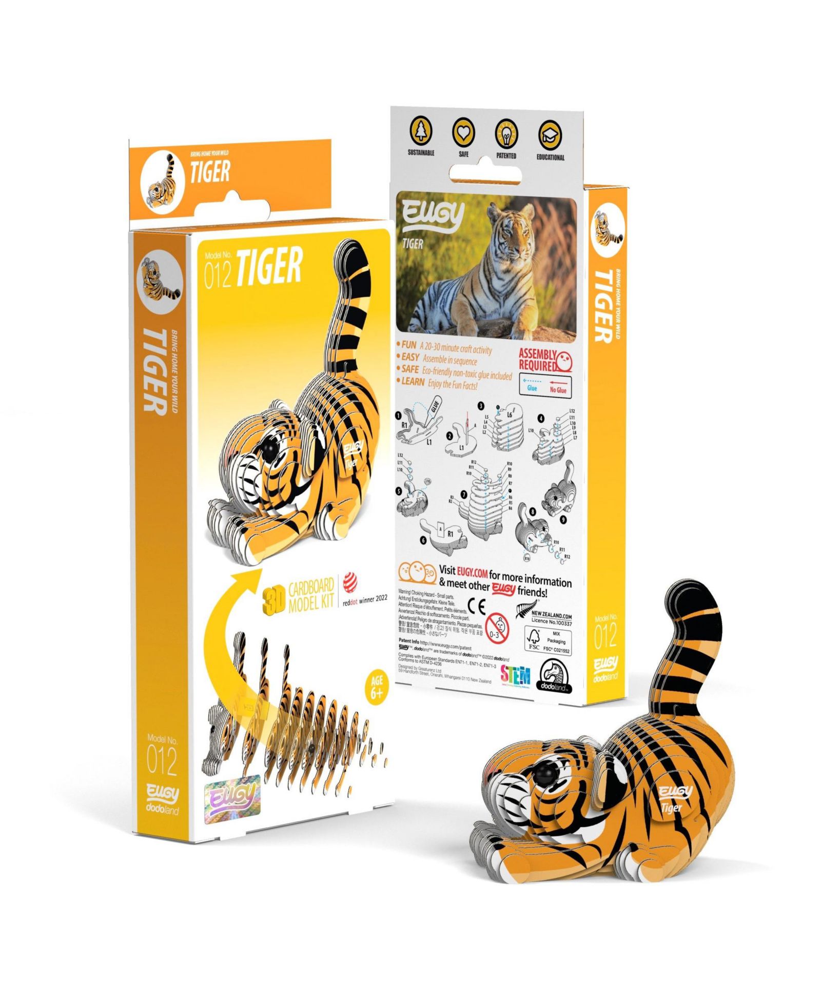 3D пазл Eugy Tiger