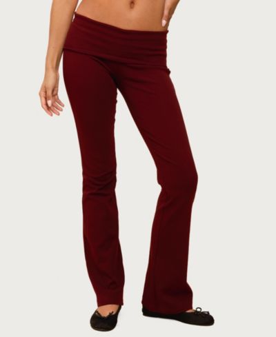 Женские брюки Edikted Women's Ivanne Foldover Flared