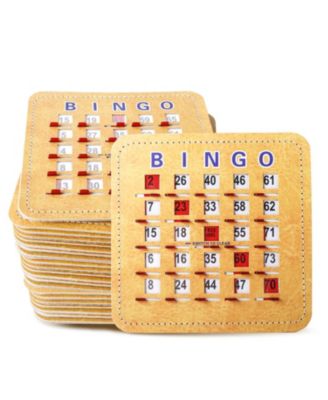Карты бинго GSE Games & Sports Expert Shutter Bingo, с крупным шрифтом (50 шт.)