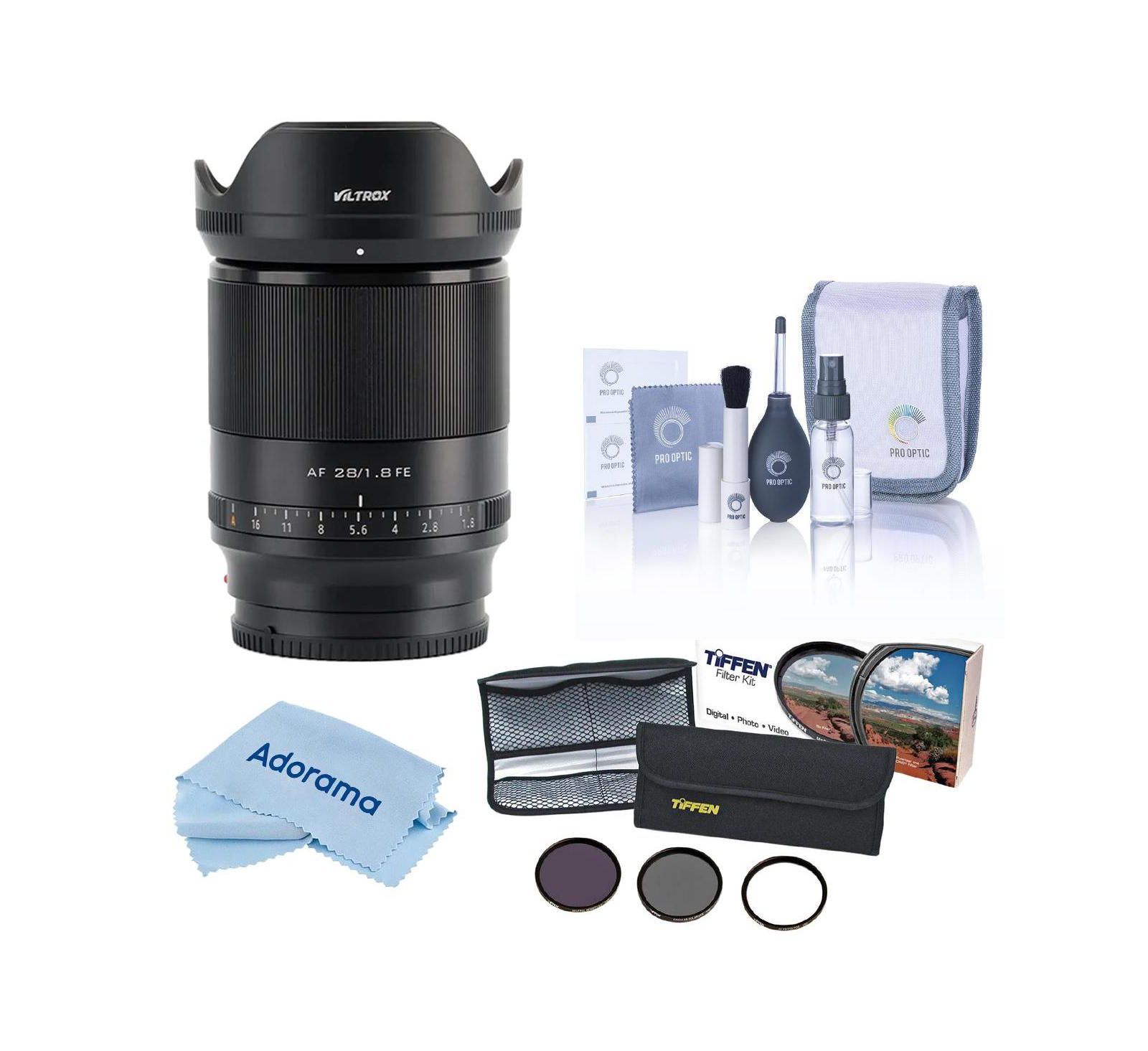 Viltrox AF 28mm f/1.8 STM Lens for Sony E, with 55mm Filter Kit